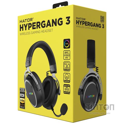 Гарнiтура Hator Hypergang 3 Wireless Black (ESH55)