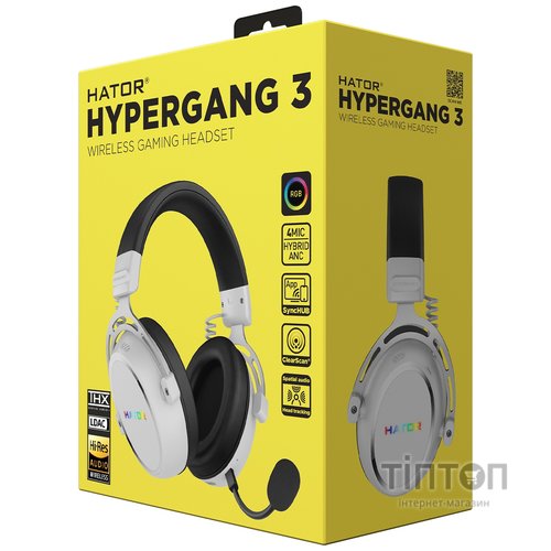 Навушники Hator Hypergang 3 Wireless White (ESH56)