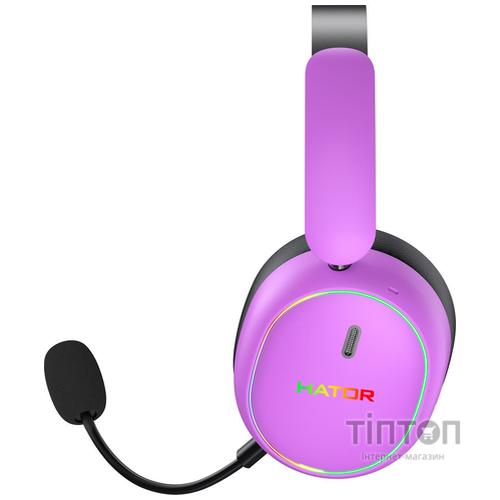 Навушники Hator Phoenix 2 Wireless Hi-Res SyncHUB Cyber Violet (ESH42)