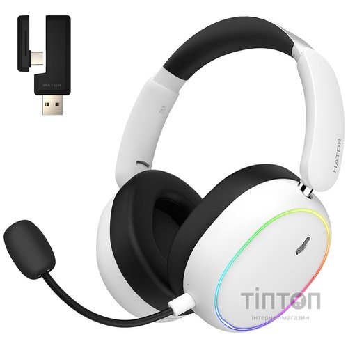 Навушники Hator Phoenix 2 Wireless Hi-Res SyncHUB White (ESH41)