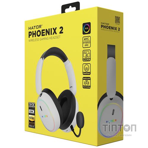 Навушники Hator Phoenix 2 Wireless Hi-Res SyncHUB White (ESH41)