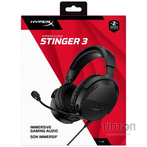 Навушники HyperX Cloud Stinger 3 Wired Black (BS1T5AA)