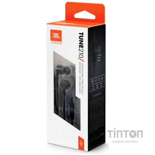 Гарнітура JBL T210 Black (JBLT210BLK)