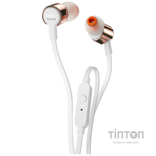 Гарнітура JBL T210 Rose Gold (JBLT210RGD)