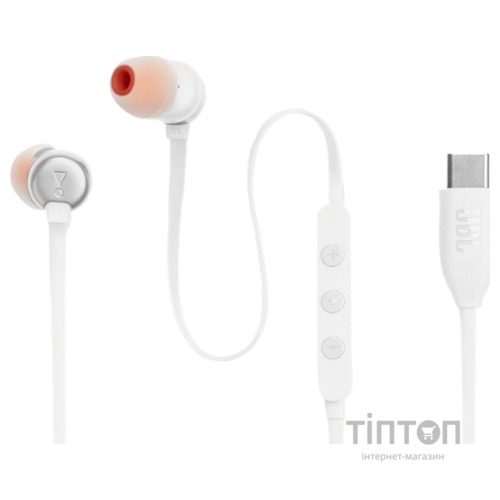 Гарнітура JBL TUNE 310C USB-C White (JBLT310CWHT)