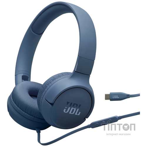 Гарнiтура JBL Tune 520C Blue (JBLT520CBLU)