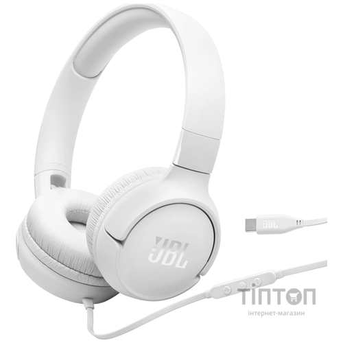 Гарнiтура JBL Tune 520C White (JBLT520CWHT)
