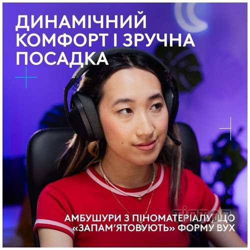 Гарнітура Logitech G321 Lightspeed Black (981-001563)