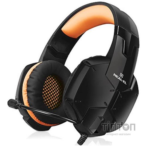 Гарнітура REAL-EL GDX-7700 Black/Orange UAH