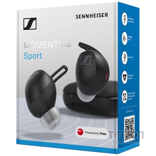 Гарнітура Sennheiser Momentum Sport True Wireless Black