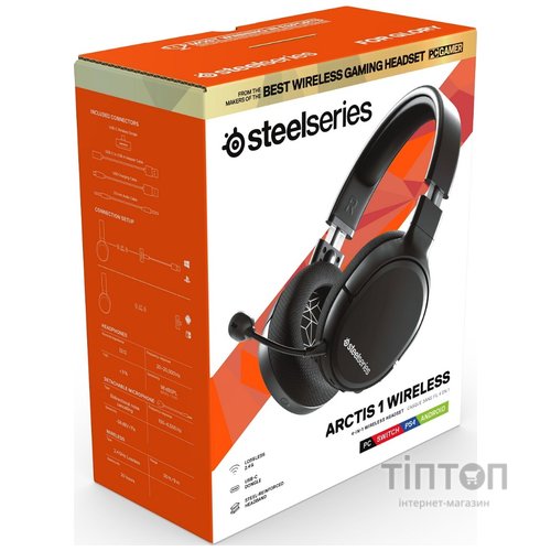Гарнітура SteelSeries Arctis 1 Wireless Black (61512)