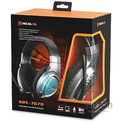 Гарнитура REAL-EL GDX-7670 GunMetal UAH