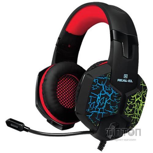 Гарнитура REAL-EL GDX-7750 Black/Red UAH