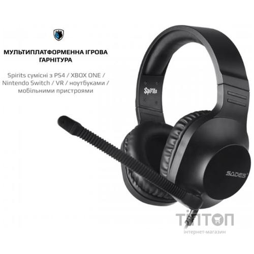 Гарнитура Sades SA-721 Spirits Black (sa721bkj)