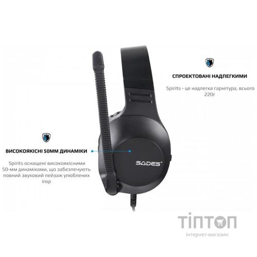 Гарнитура Sades SA-721 Spirits Black (sa721bkj)