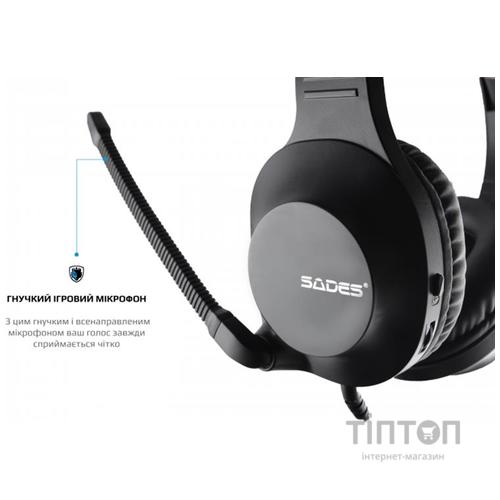 Гарнитура Sades SA-721 Spirits Black (sa721bkj)