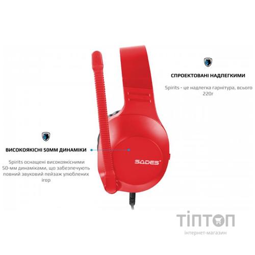 Гарнитура Sades SA-721 Spirits Red (sa721rdj)