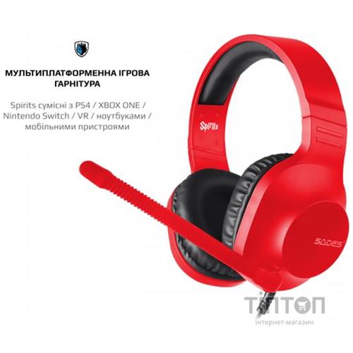 Гарнитура Sades SA-721 Spirits Red (sa721rdj)