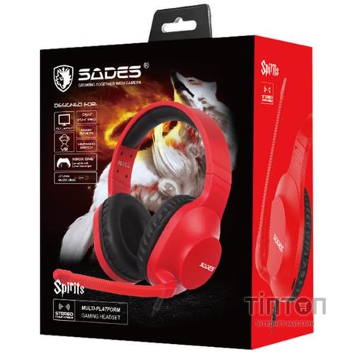 Гарнитура Sades SA-721 Spirits Red (sa721rdj)