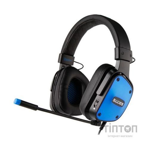 Гарнитура Sades SA-722 Dpower Black/Blue (sa722blj)