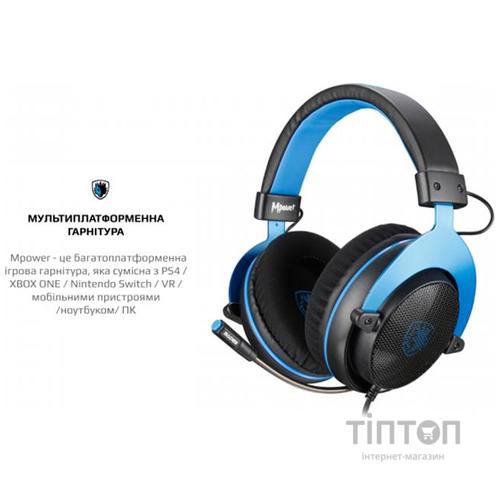 Гарнитура Sades SA-723 Mpower Blue/Black (sa723blj)