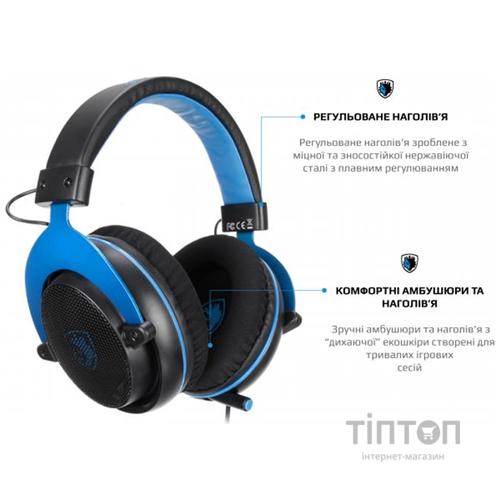 Гарнитура Sades SA-723 Mpower Blue/Black (sa723blj)