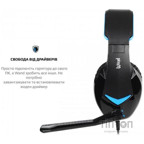 Гарнитура Sades SA-914 Wand Black/Blue LED (sa914bku)