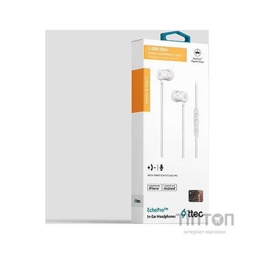 Гарнитура Ttec EchoPro Pearl White (2KM111B)