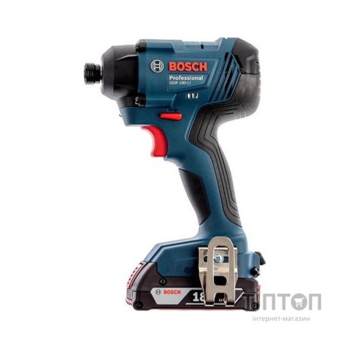 Гайковерт Bosch ударний GDR 180-Li, 2х18 В, 160 Нм, 1/4", 1.1кг, кейс (0.601.9G5.123)