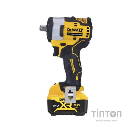Гайковерт DeWALT 12V XR Li-lon, безщітковий, 338 Нм, 2x5Ah, кейс TSTAK (DCF901P2)