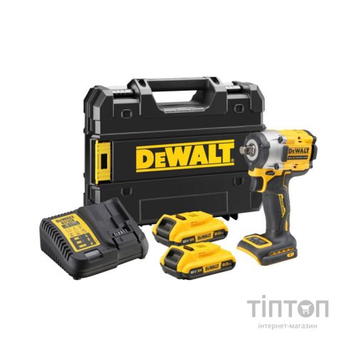 Гайковерт DeWALT 18 В XR Li-lon,406 Нм, 2 Ah, 2 АКБ, ЗП, TSTAK (DCF921D2T)
