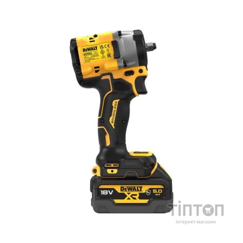 Гайковерт DeWALT 18 В XR Li-lon,406 Нм, 5 Ah, 2 АКБ, ЗП, TSTAK (DCF923P2G)