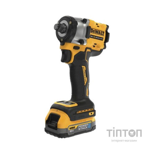 Гайковерт DeWALT 18V XR Li-lon PowerStack 2x1.7Ah, безщітковий, 406 Нм, кейс TSTAK (DCF921E2T)