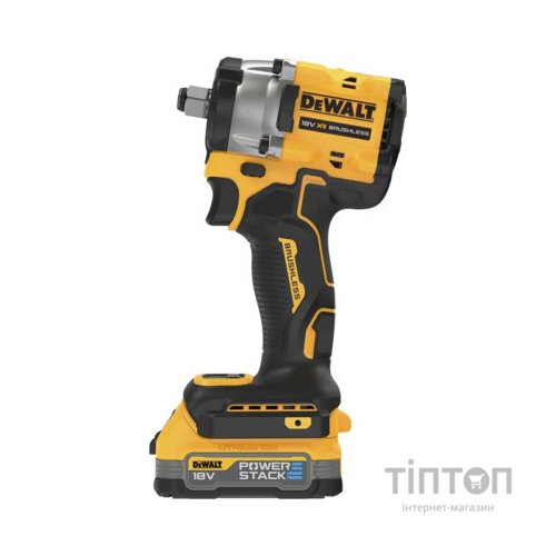 Гайковерт DeWALT 18V XR Li-lon PowerStack 2x1.7Ah, безщітковий, 406 Нм, кейс TSTAK (DCF921E2T)