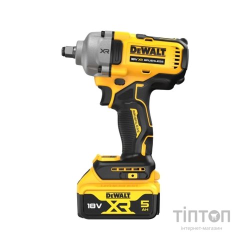 Гайковерт DeWALT ударний 18 В XR Li-lon, 2x5Ah, безщітковий, 812 Нм, TSTAK (DCF891P2T)
