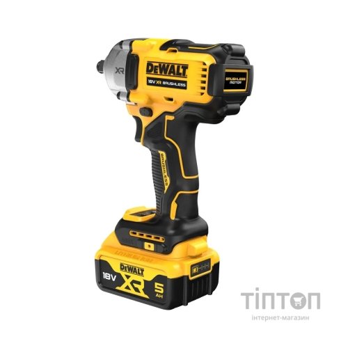 Гайковерт DeWALT ударний 18 В XR Li-lon, 2x5Ah, безщітковий, 812 Нм, TSTAK (DCF891P2T)