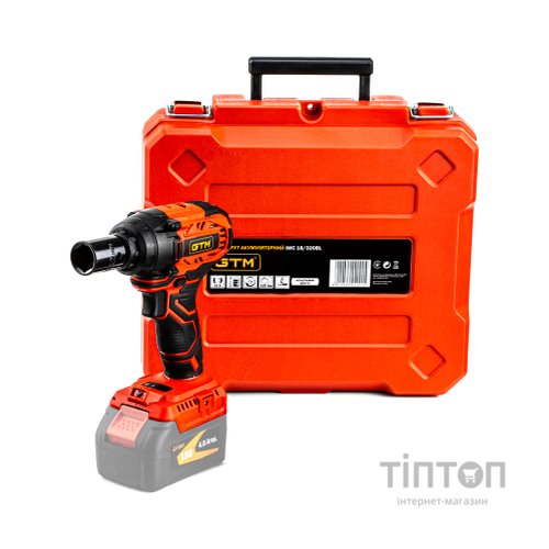 Гайковерт GTM IWC18/320BL, 18В, 320Нм, 1/2", (без АКБ та ЗП) (IWC18/320BL_BARE TOOL)