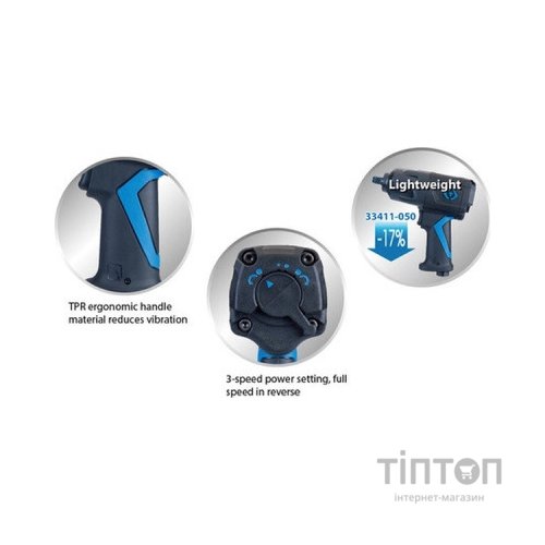 Гайковерт KING TONY пневмо 1/2" 1356 Нм (33461-100)