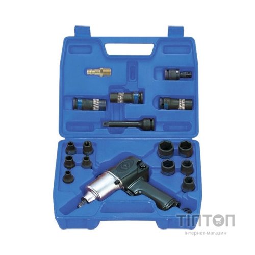 Гайковерт KING TONY пневмо 1/2" 678 Нм з головками (44116MP)