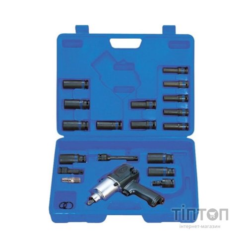 Гайковерт KING TONY пневмо 1/2" 678 Нм з головками подовженими (44118MP)