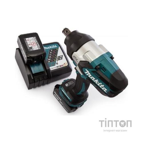 Гайковерт Makita LXT, 5Аг х 2шт, Makpac, 1050Нм, 3/4" (DTW1001RTJ)