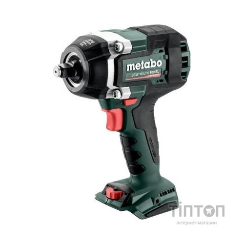 Гайковерт Metabo SSSW 18 LTX 800 BL, 18В, 1200Нм, М24, 0-2575об/хв (без АКБ та ЗП) (602403850)