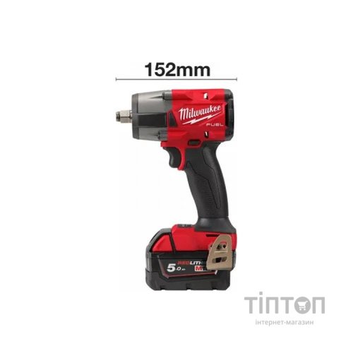 Гайковерт Milwaukee імпульсний 1/2"881 Нм з фрикційним кільцем M18 FMTIW2F12-502X (4933478450)