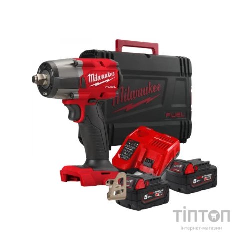 Гайковерт Milwaukee імпульсний 1/2"881 Нм з фрикційним кільцем M18 FMTIW2F12-502X (4933478450)