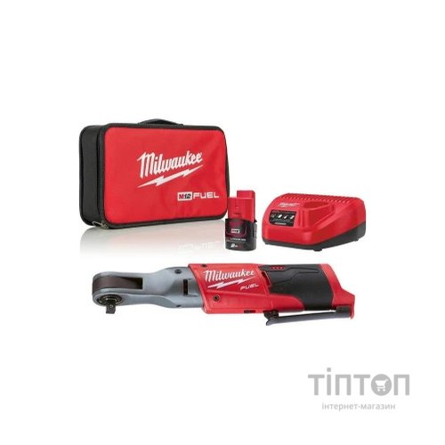 Гайковерт Milwaukee кутовий 3/8" M12 FIR38-201B, 75Нм, 2Ah\ (4933459798)