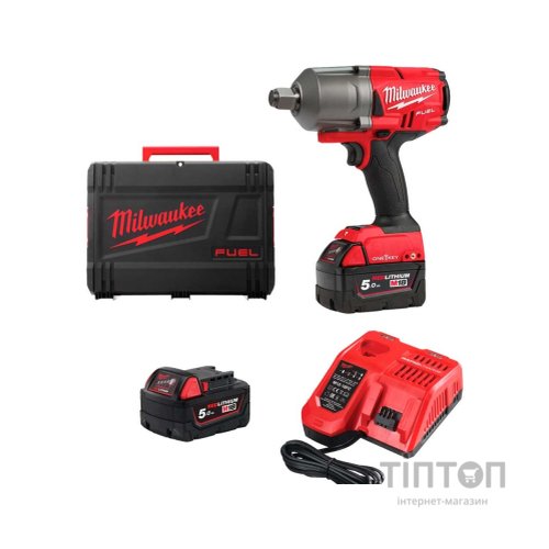 Гайковерт Milwaukee високомоментний 3/4" 2034Нм M18 FUEL ONEFHIWF34-502X ONE-KEY (4933459730)