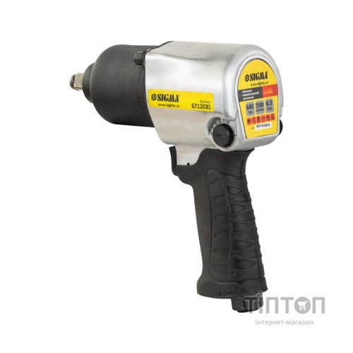 Гайковерт Sigma 1/2" з набором насадок, кейс (6712031)