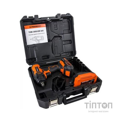 Гайковерт Tekhmann ударний акумуляторний TIW-300/i20 kit (848398)