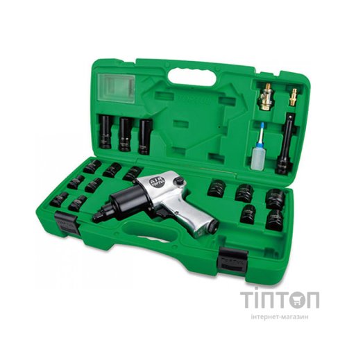 Гайковерт Toptul пневмо з набором головок 1/2" 20од. (GDAI2002E)