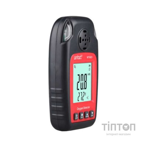 Газоаналізатор Wintact концентрації кисню O2 + термометр 0-25% VOL, 0-50 ° C (WT8821)